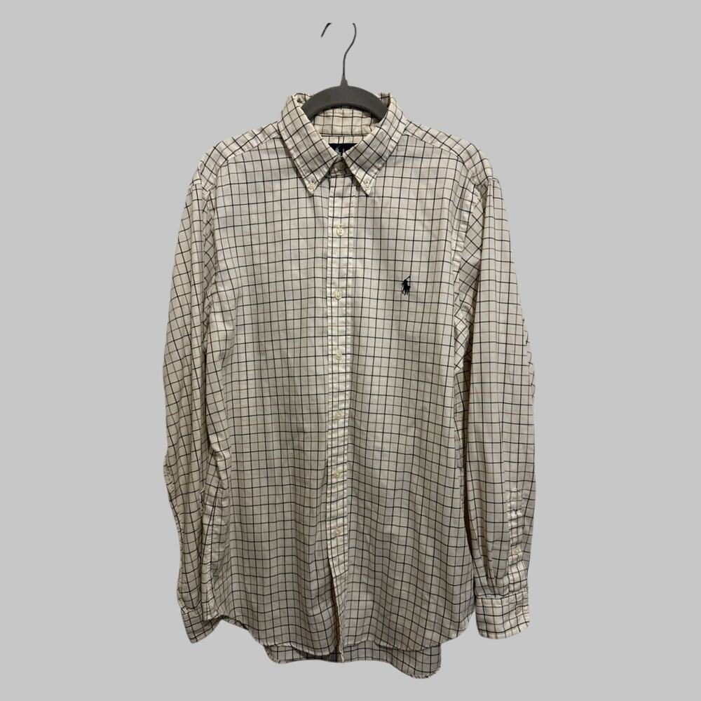 Ralph Lauren Classic Fit Long Sleeve Muted Colors Old Money Country Club Size M